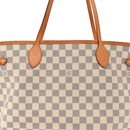 Louis Vuitton Damier Azur Neo Neverfull MM Rose Ballerine 8 of 12