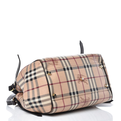 Burberry Haymarket Check Small Canterbury Tote Chocolate 4 of 17