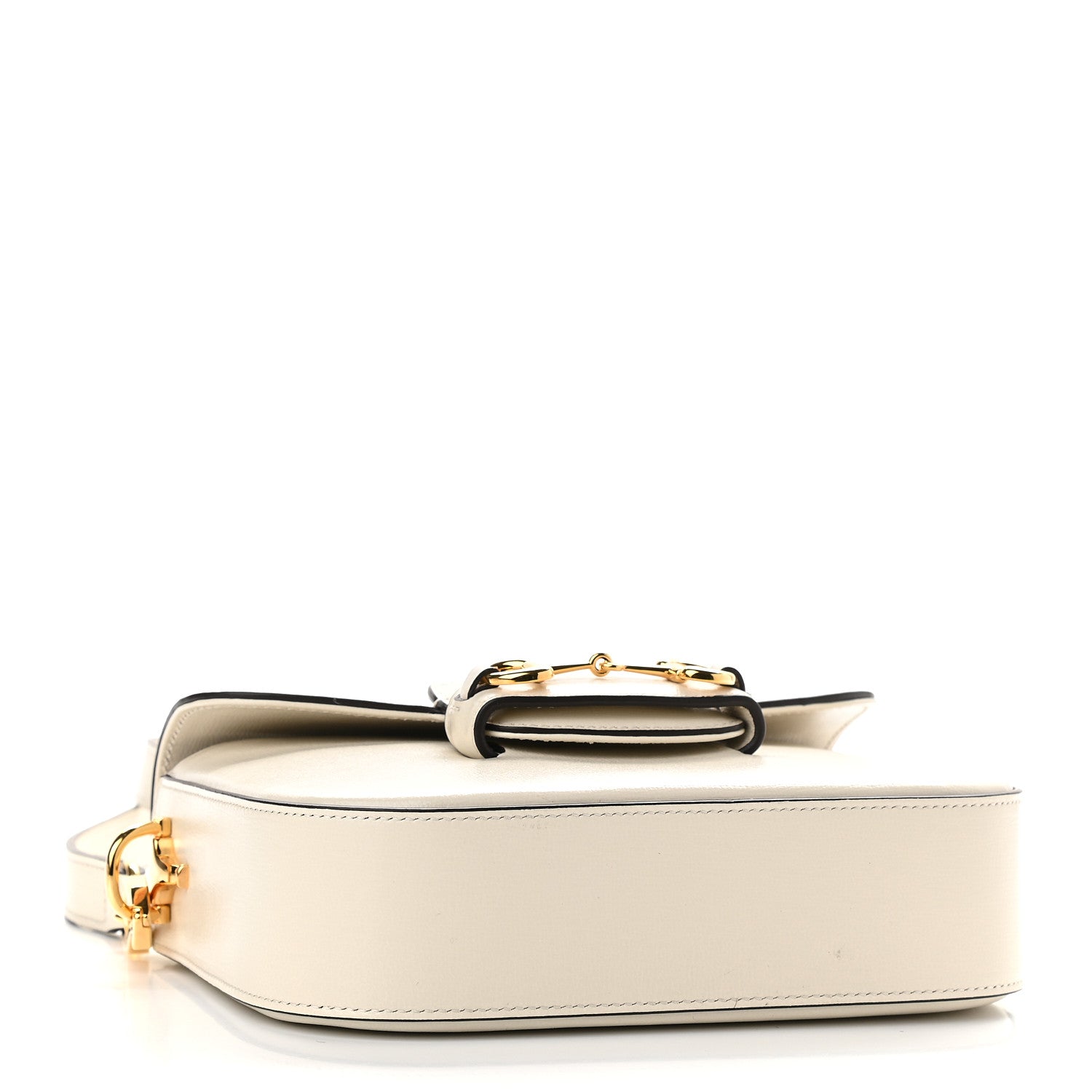 Gucci Azalea Calfskin Web Mini Horsebit 1955 Shoulder Bag Mystic White 4 of 9