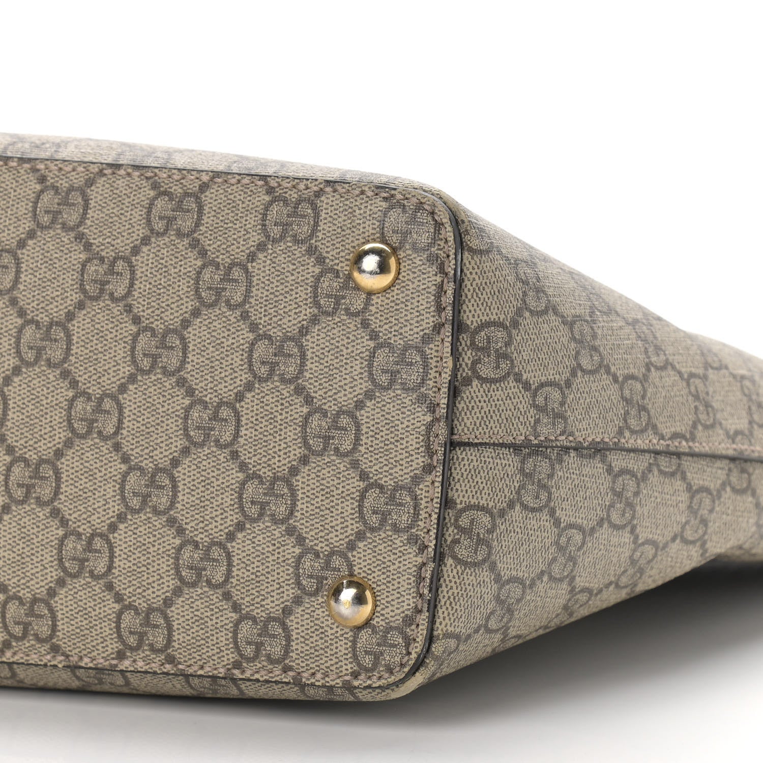Gucci GG Supreme Monogram Medium Zippered Bucket Tote Beige Tuscany 9 of 18