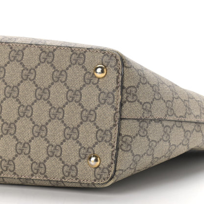 Gucci GG Supreme Monogram Medium Zippered Bucket Tote Beige Tuscany 9 of 18