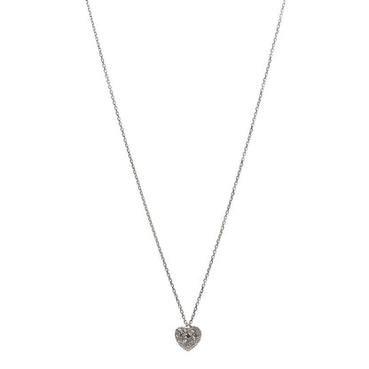 Cartier 18K Pink Gold Diamond Heart Paved Pendant Necklace 1 of 6