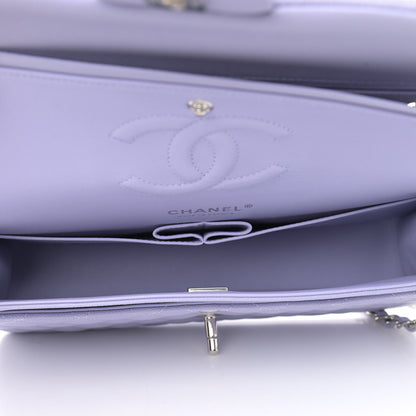 Chanel Caviar Quilted Medium Double Flap Light Purple 7 of 12