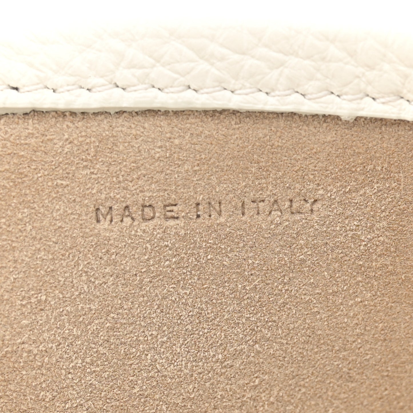 Grained Calfskin Large N/S Park Tote Ivory