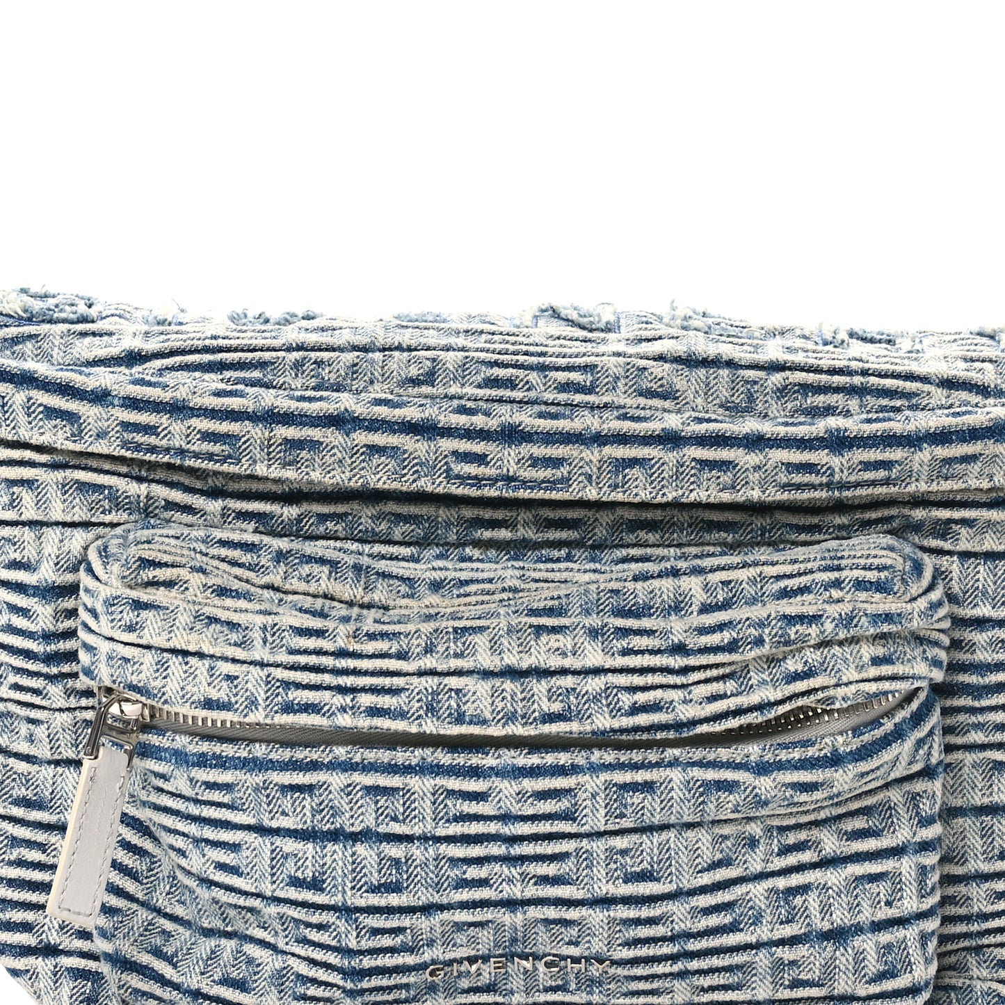 Denim Logo 4G Print Belt Bag Light Blue