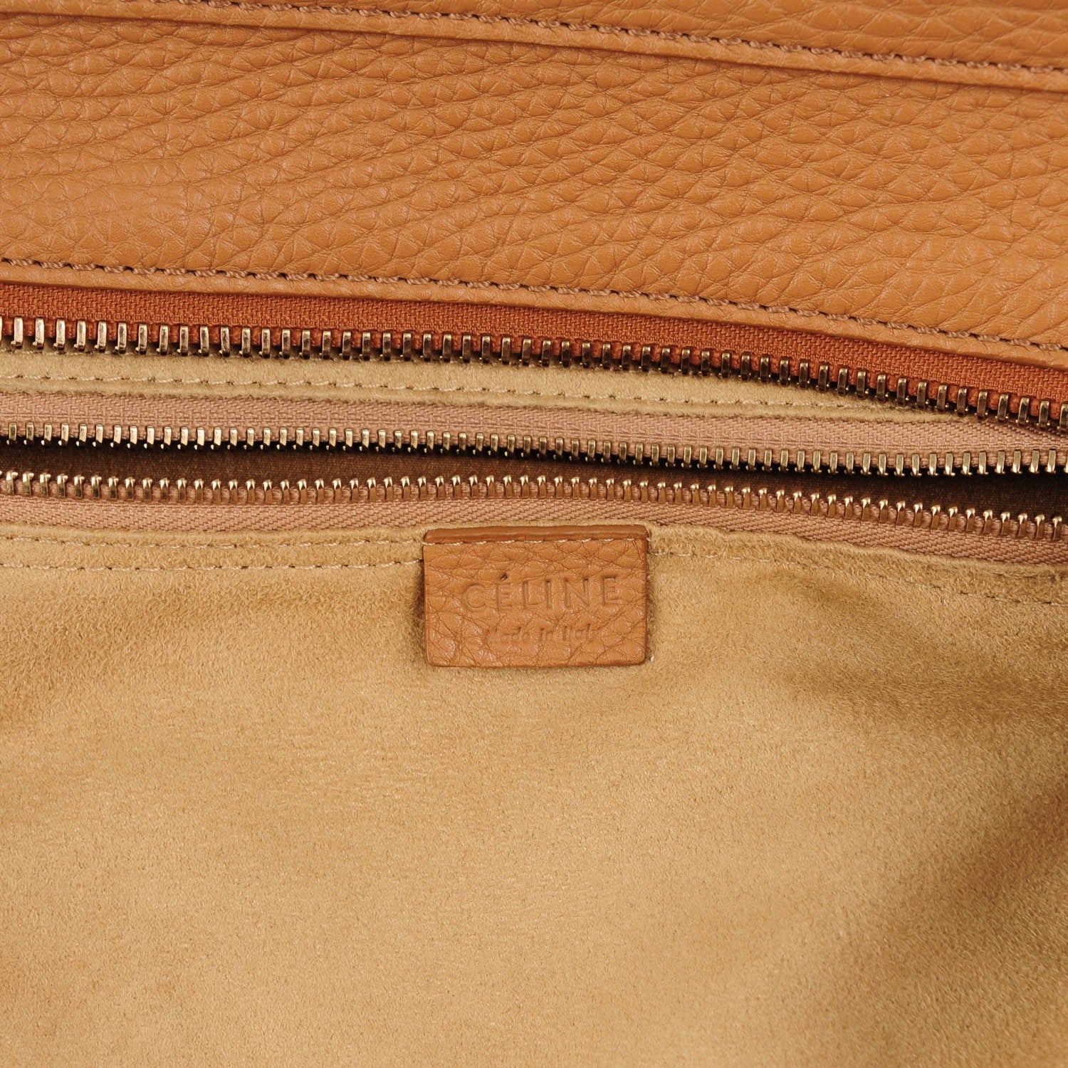 Celine Pebbled Calfskin Mini Luggage Camel 7 of 8
