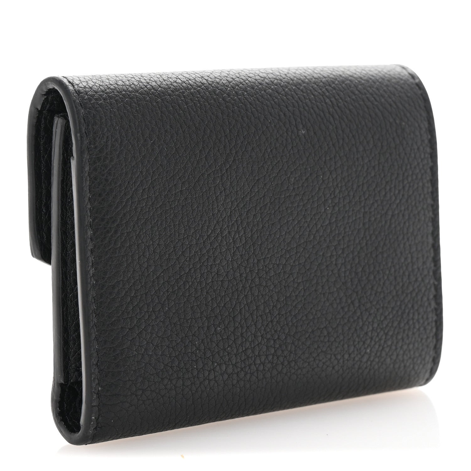 Louis Vuitton Soft Calfskin My Lockme Compact Wallet Black 3 of 7