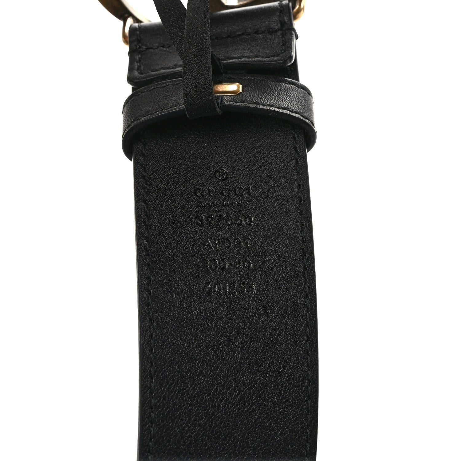 Gucci Calfskin Double G 40mm Belt 100 40 Black 3 of 5