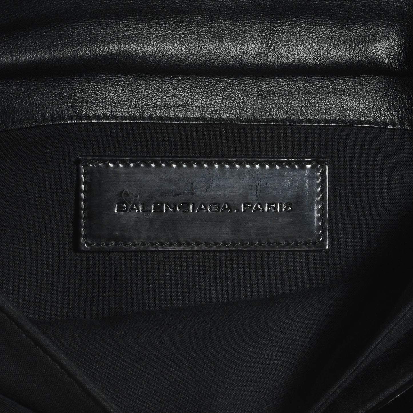 Patent Giant Envelope Clutch Black