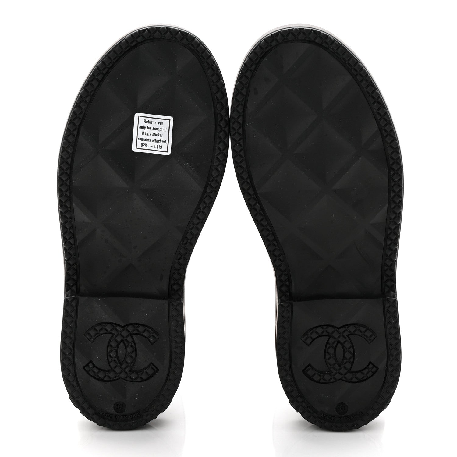 Chanel Caoutchouk CC High Boots 38 Black 6 of 8