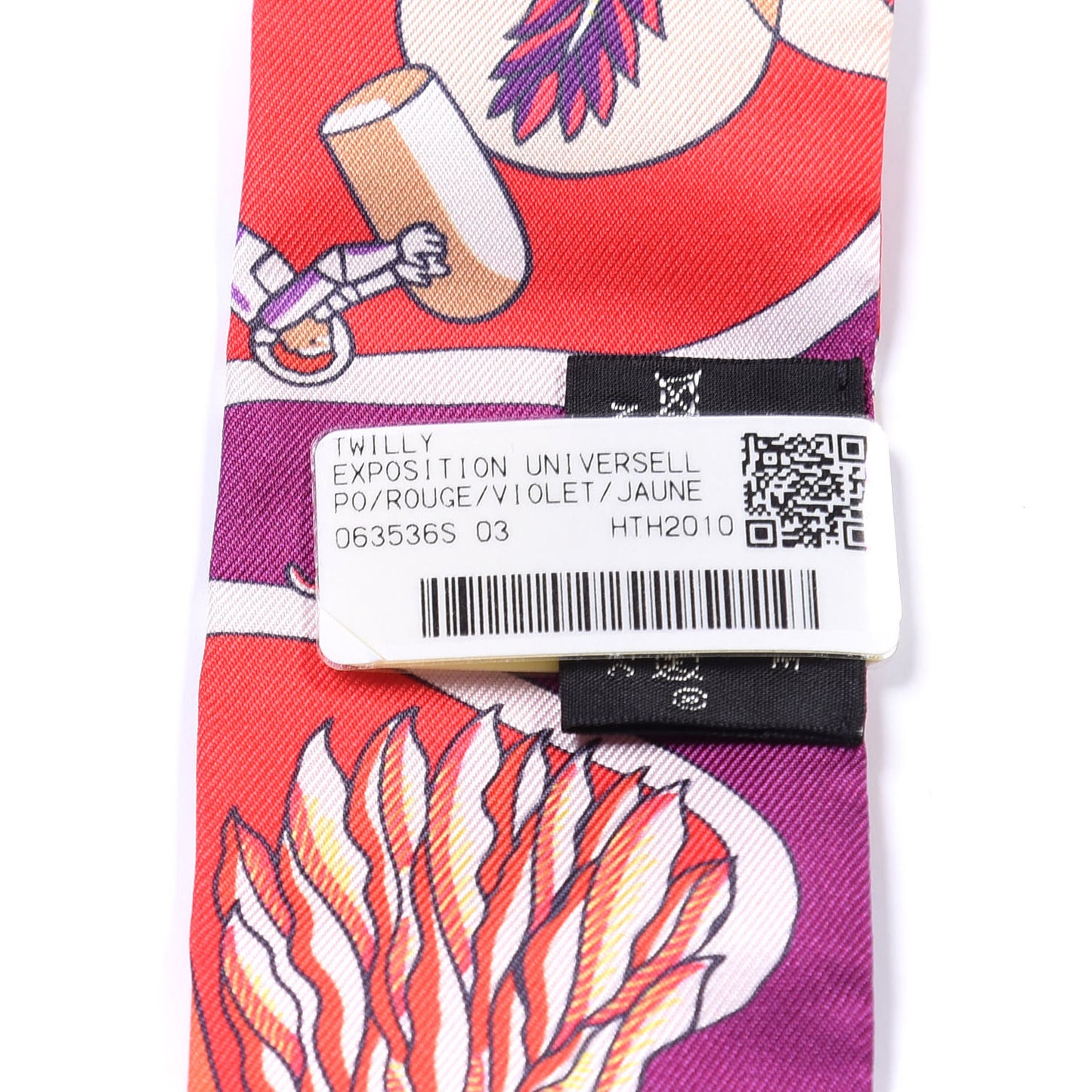 Silk Exposition Universelle Twilly Rouge Violet Jaune