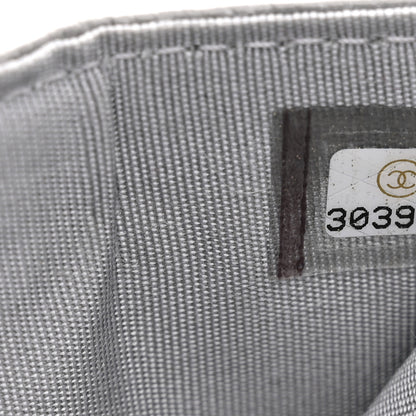 Chanel Caviar Quilted Boy Card Holder Grey Grey 7 of 9