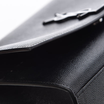 Saint Laurent Grain De Poudre Medium Classic Monogram Kate Satchel Black 9 of 11