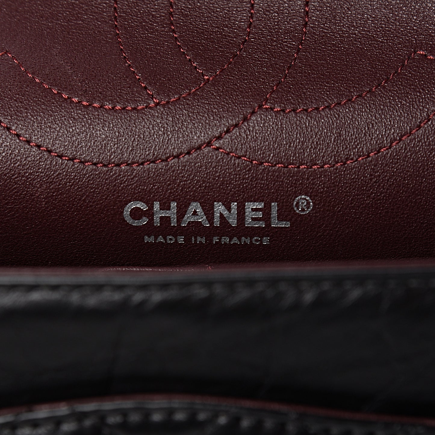 Aged Calfskin Quilted 2.55 Reissue 226 Flap Black