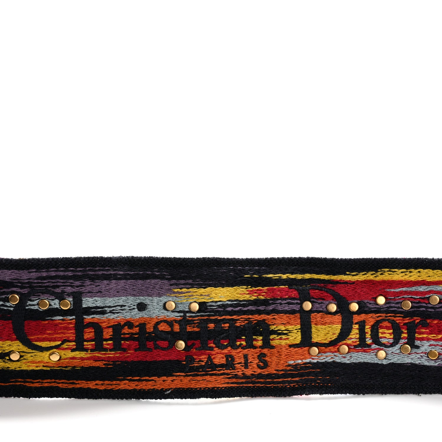 Christian Dior Canvas Embroidered Studded Rainbow J’Adior Shoulder Strap 4 of 6