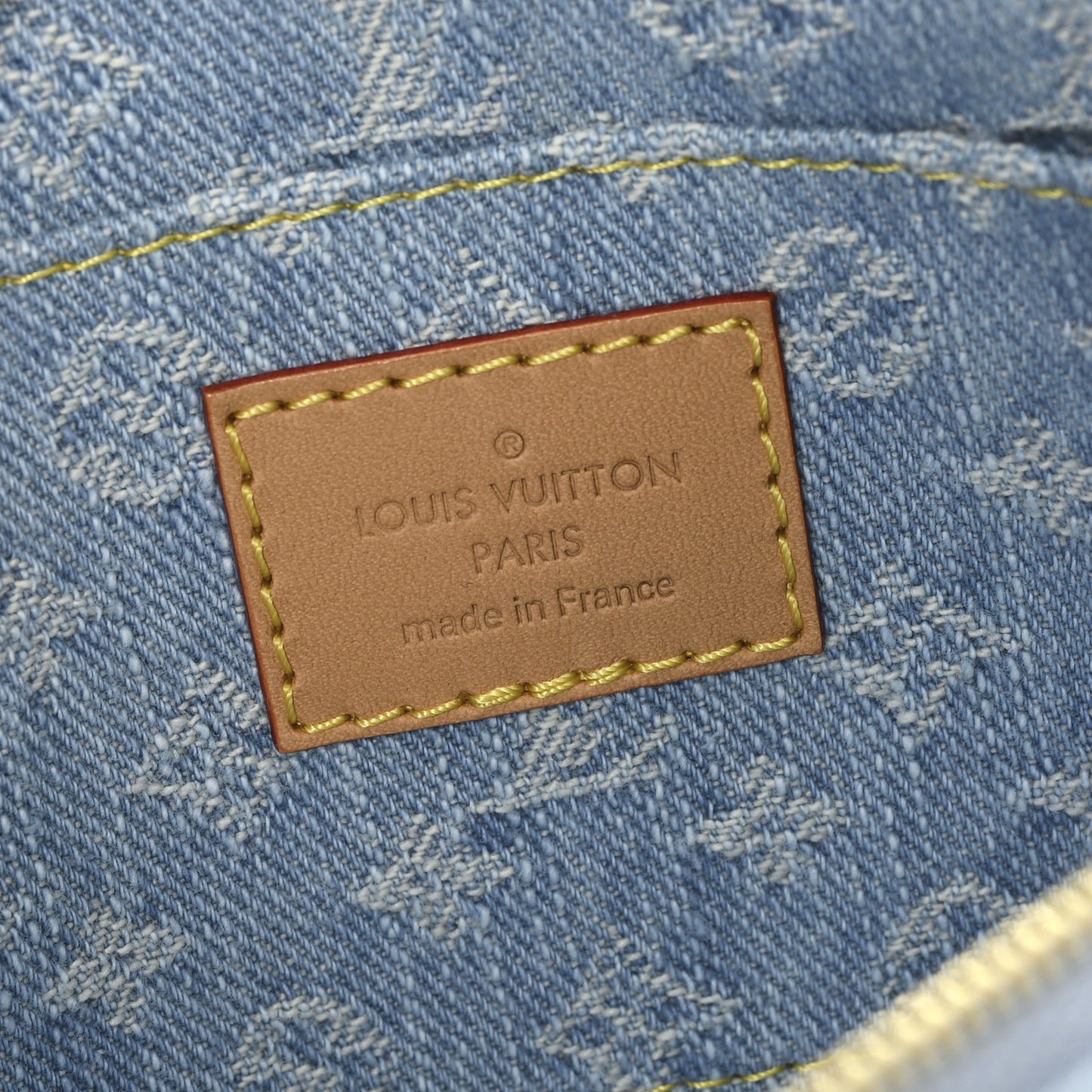 Denim Monogram Pochette Cosmetique PM Sky Blue