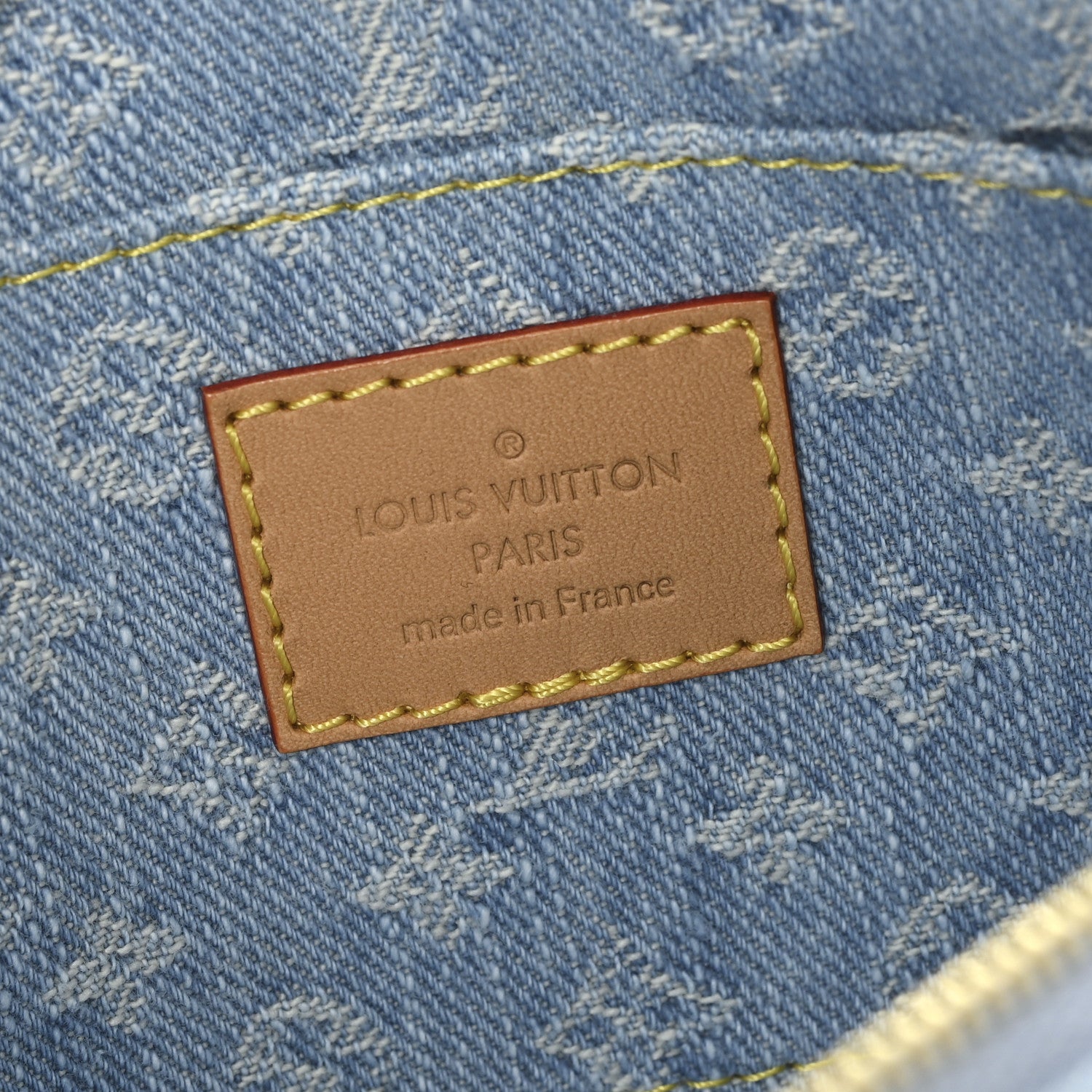 Louis Vuitton Denim Monogram Pochette Cosmetique PM Sky Blue 6 of 6