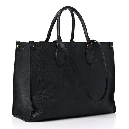Louis Vuitton Empreinte Monogram Giant Onthego MM Black 3 of 14