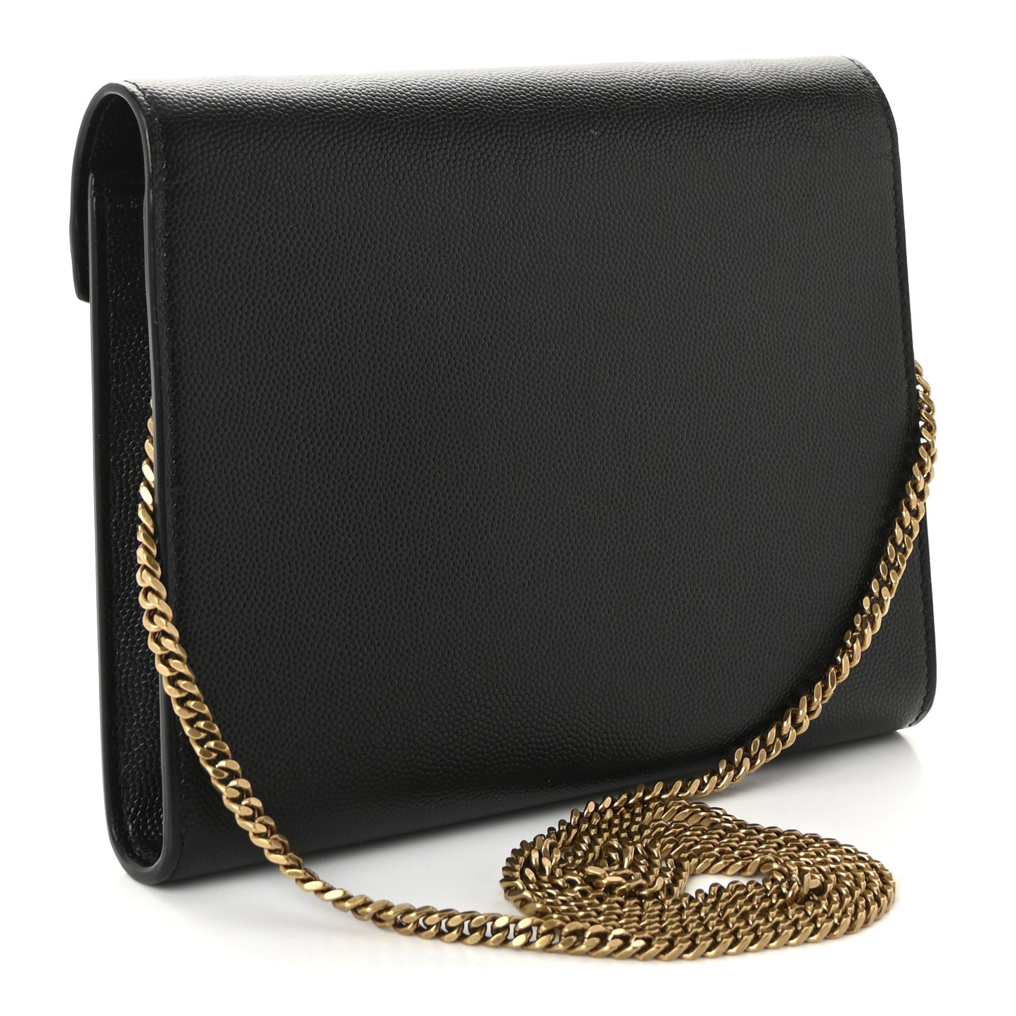 Grain De Poudre Monogram Cassandra Chain Wallet Black