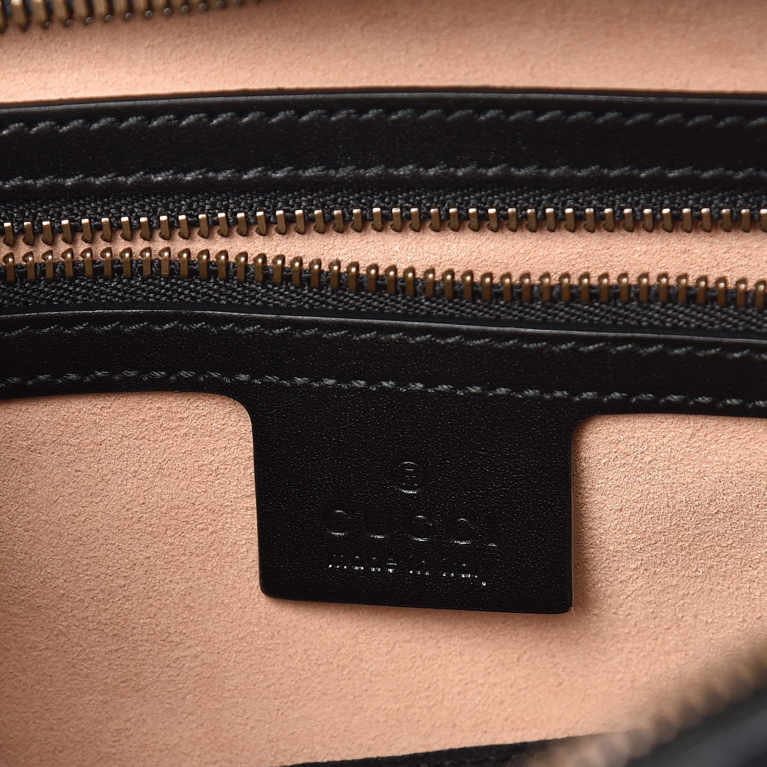 Gucci Calfskin Matelasse GucciGhost Medium GG Marmont Chain Shoulder Bag Black New Acquamarine 7 of 11