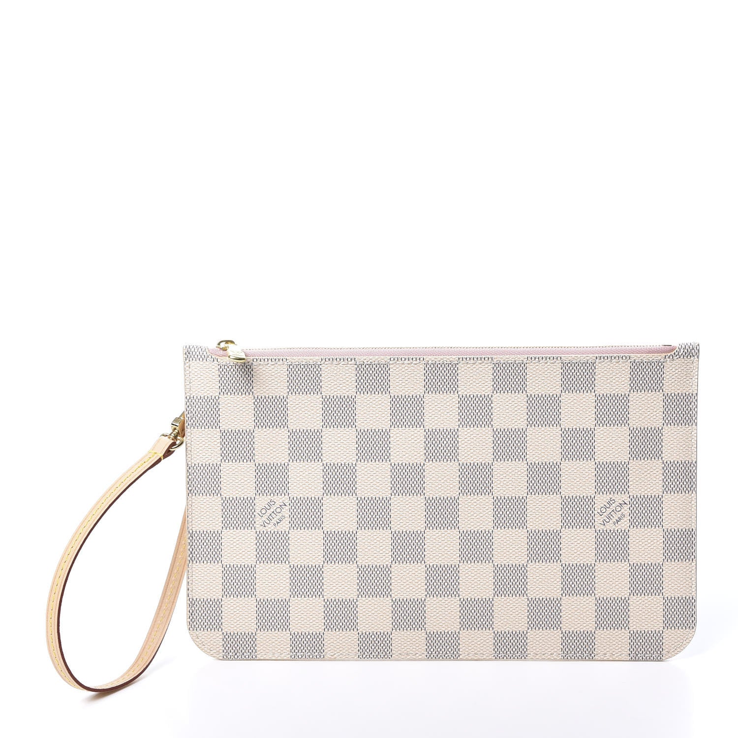 Louis Vuitton Damier Azur Neverfull MM GM Pochette Rose Ballerine 1 of 8