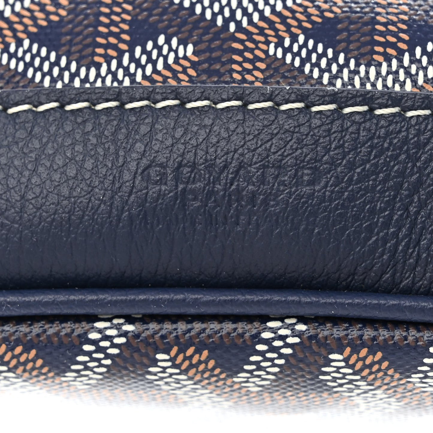 Goyardine Petit Flot Bucket Bag PM Navy