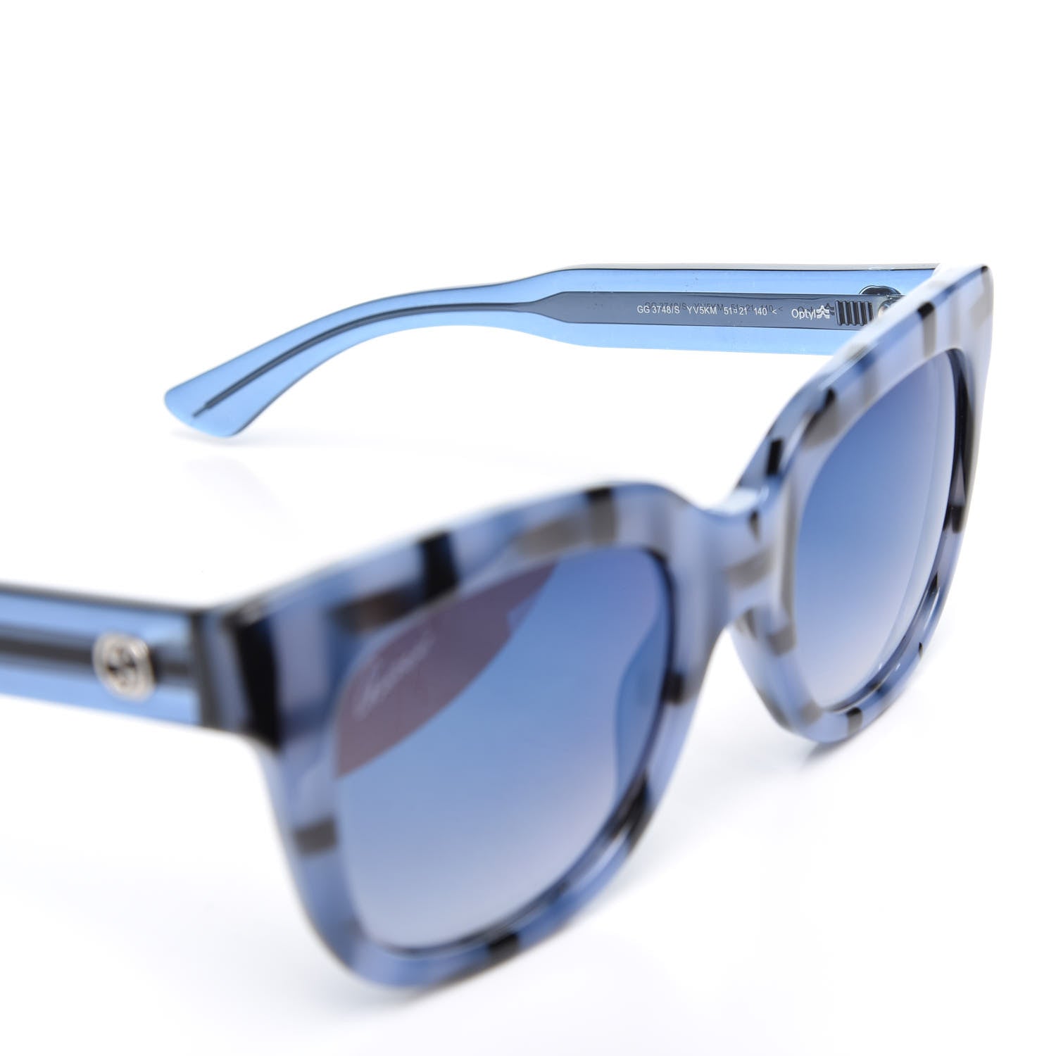 Gucci Acetate Sunglasses GG3748S Blue 6 of 8