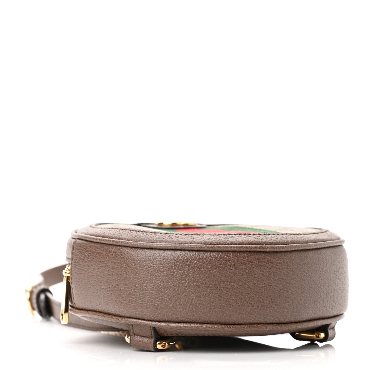 Gucci GG Supreme Monogram Web Mini Ophidia Round Backpack Brown 4 of 10