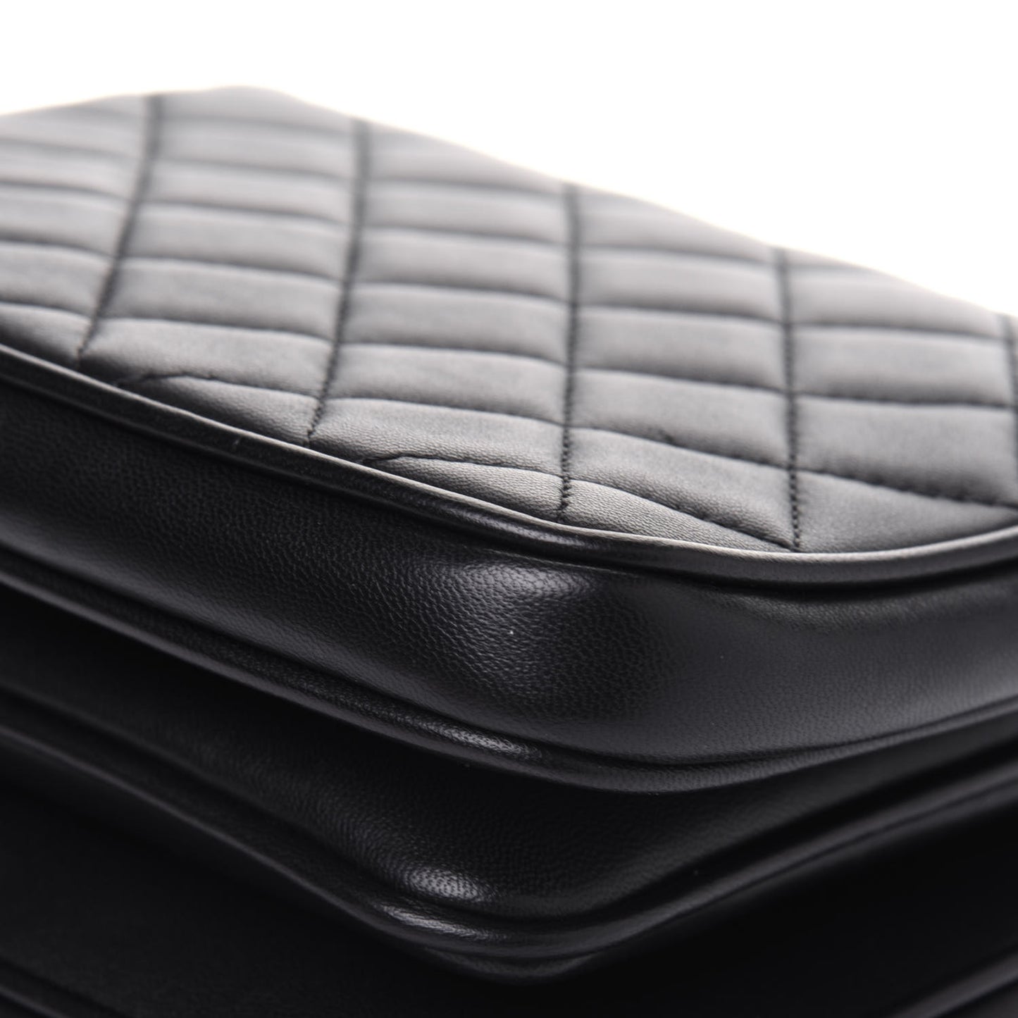 Lambskin Quilted Mini Citizen Chic Flap Black