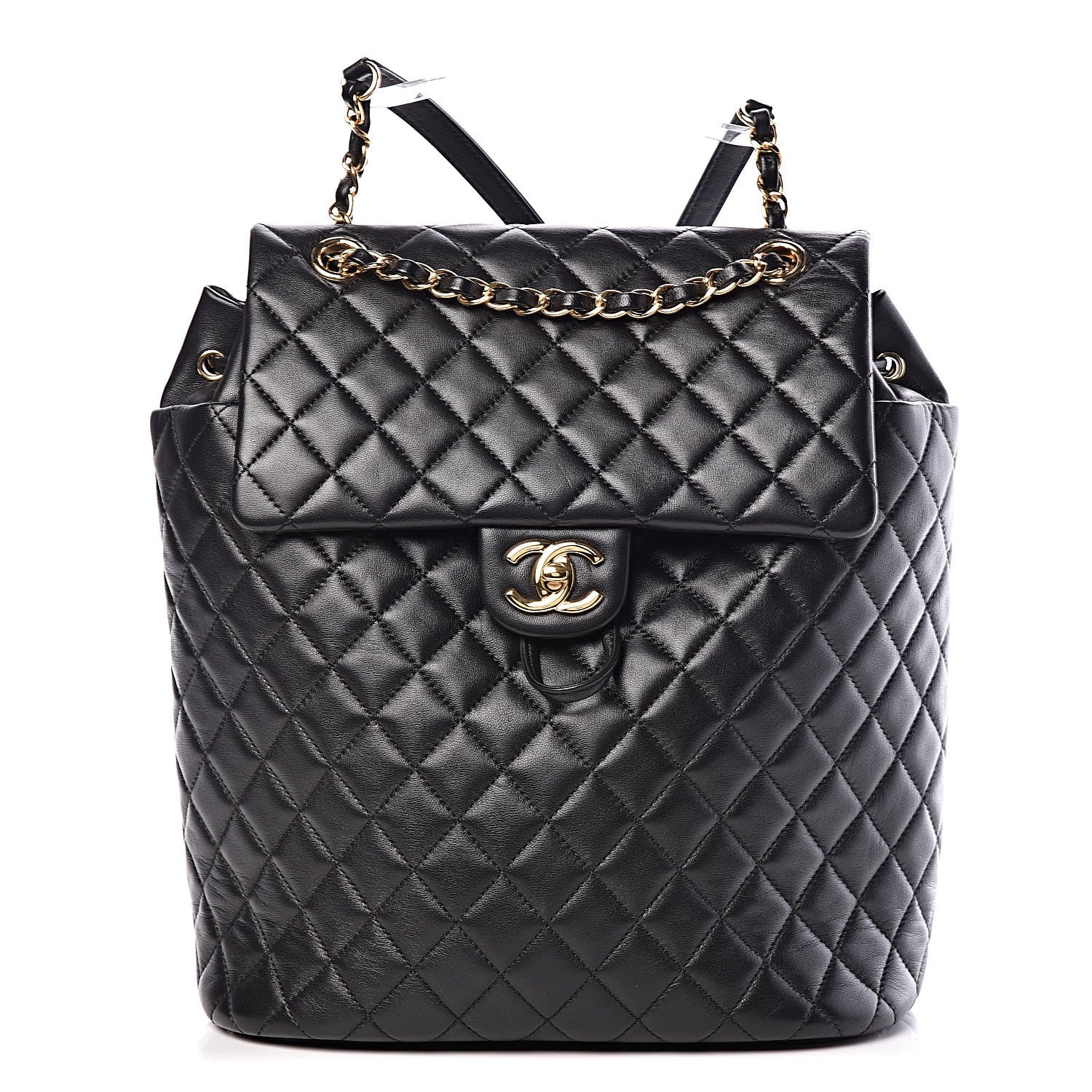 Chanel Lambskin Quilted Large Urban Spirit Backpack Black 1 of 9
