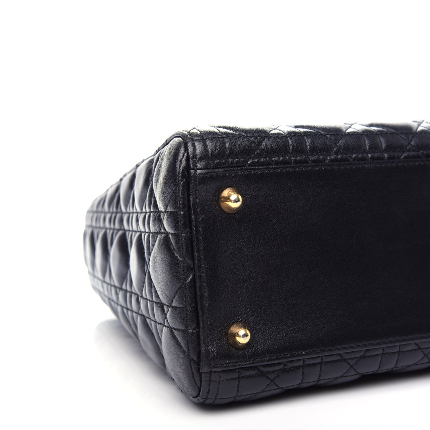 Christian Dior Lambskin Cannage Large Lady Dior Black 8 of 11
