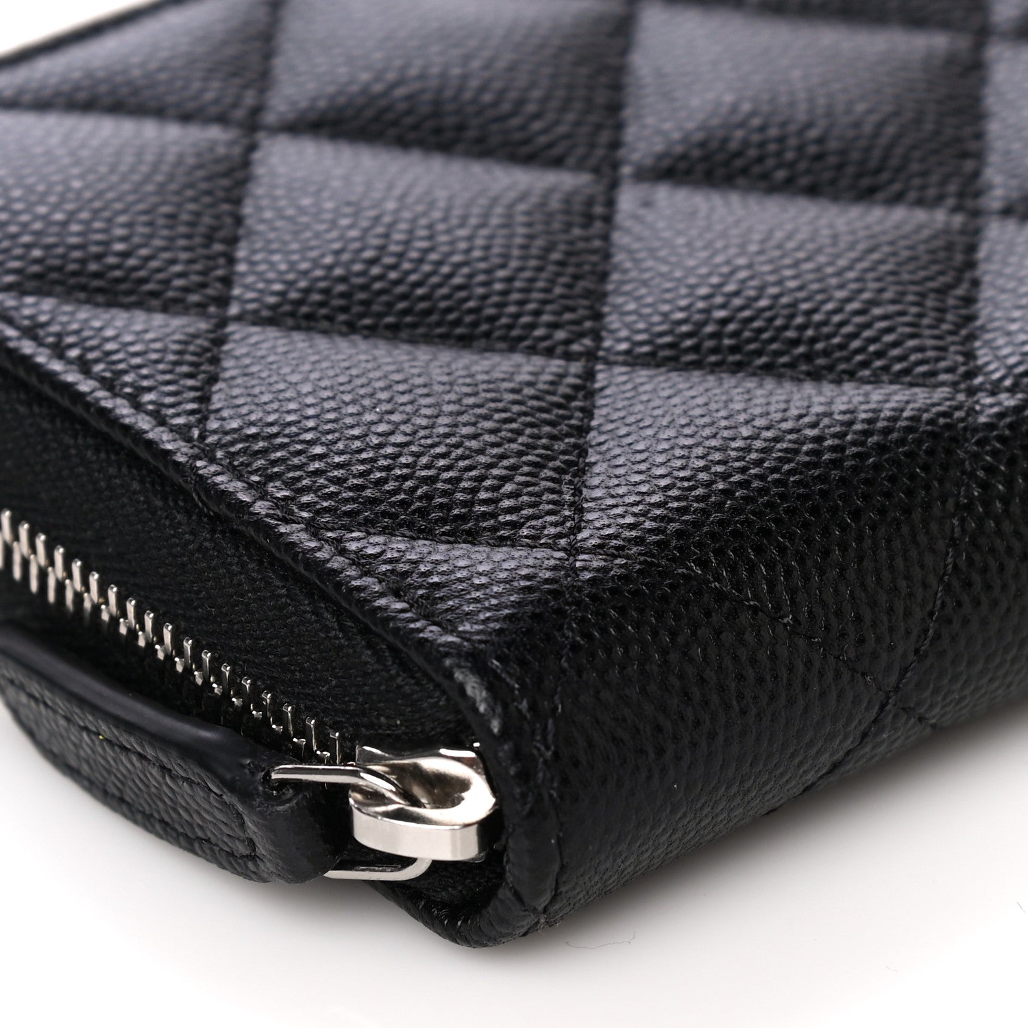 Chanel Caviar Quilted Medium Zip Around Wallet Black 11 of 15