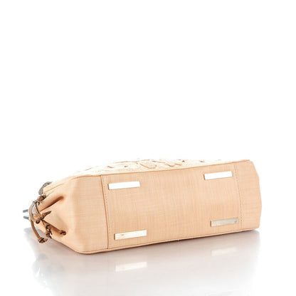 Valentino Garavani Straw Lace Demetra Satchel Natural 4 of 7