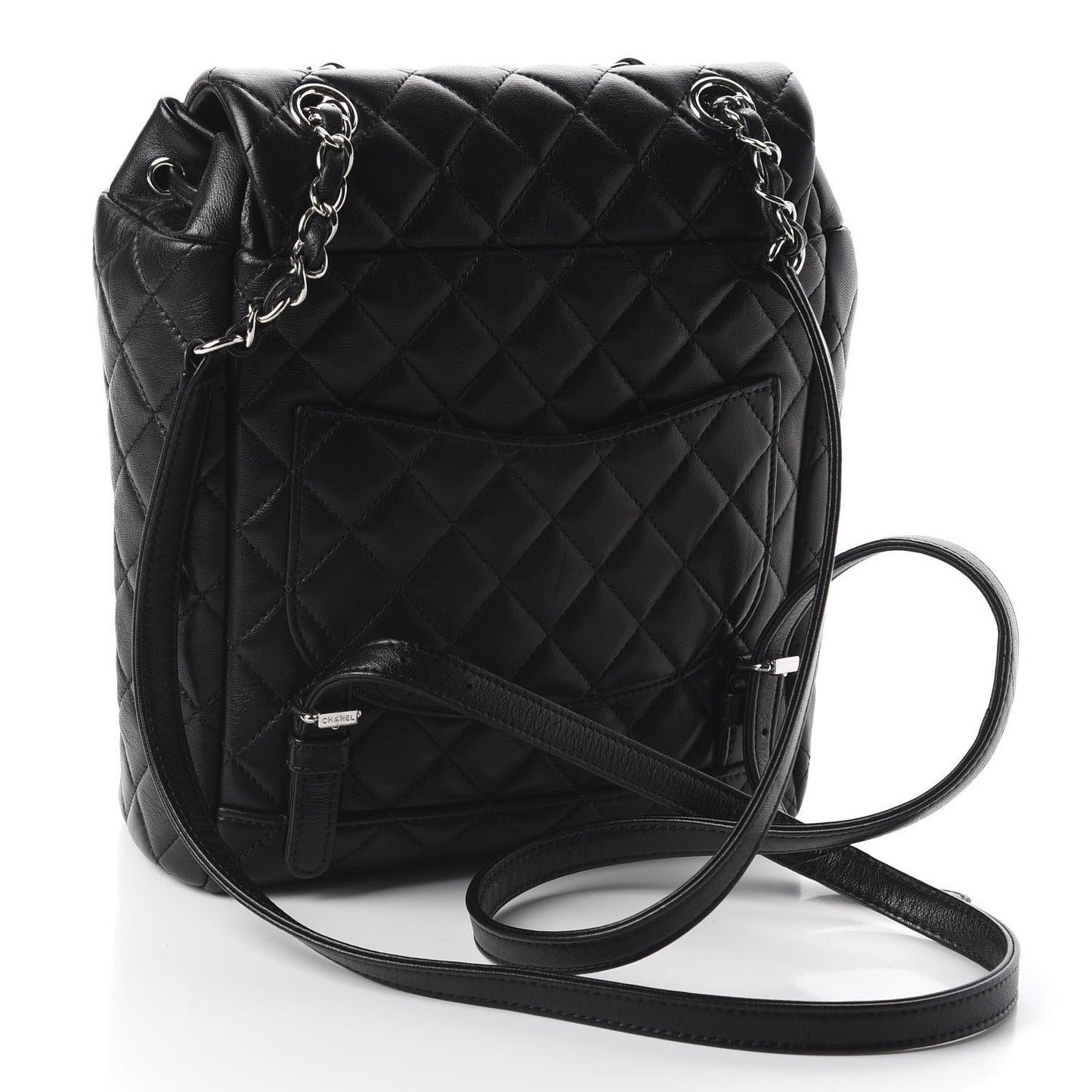 Lambskin Quilted Small Urban Spirit Backpack Black