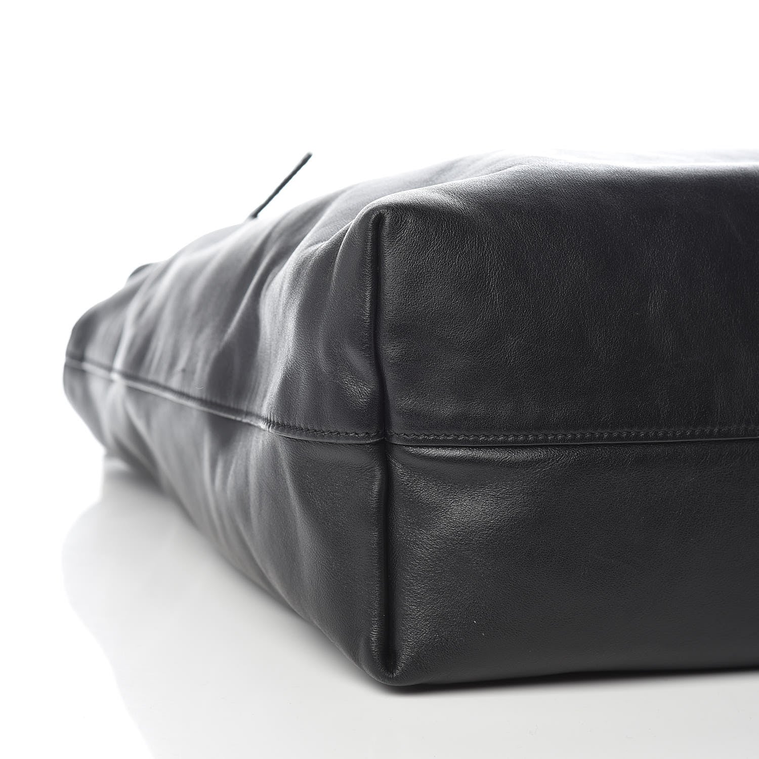 Prada Soft Calf Shopping Tote Black 8 of 13