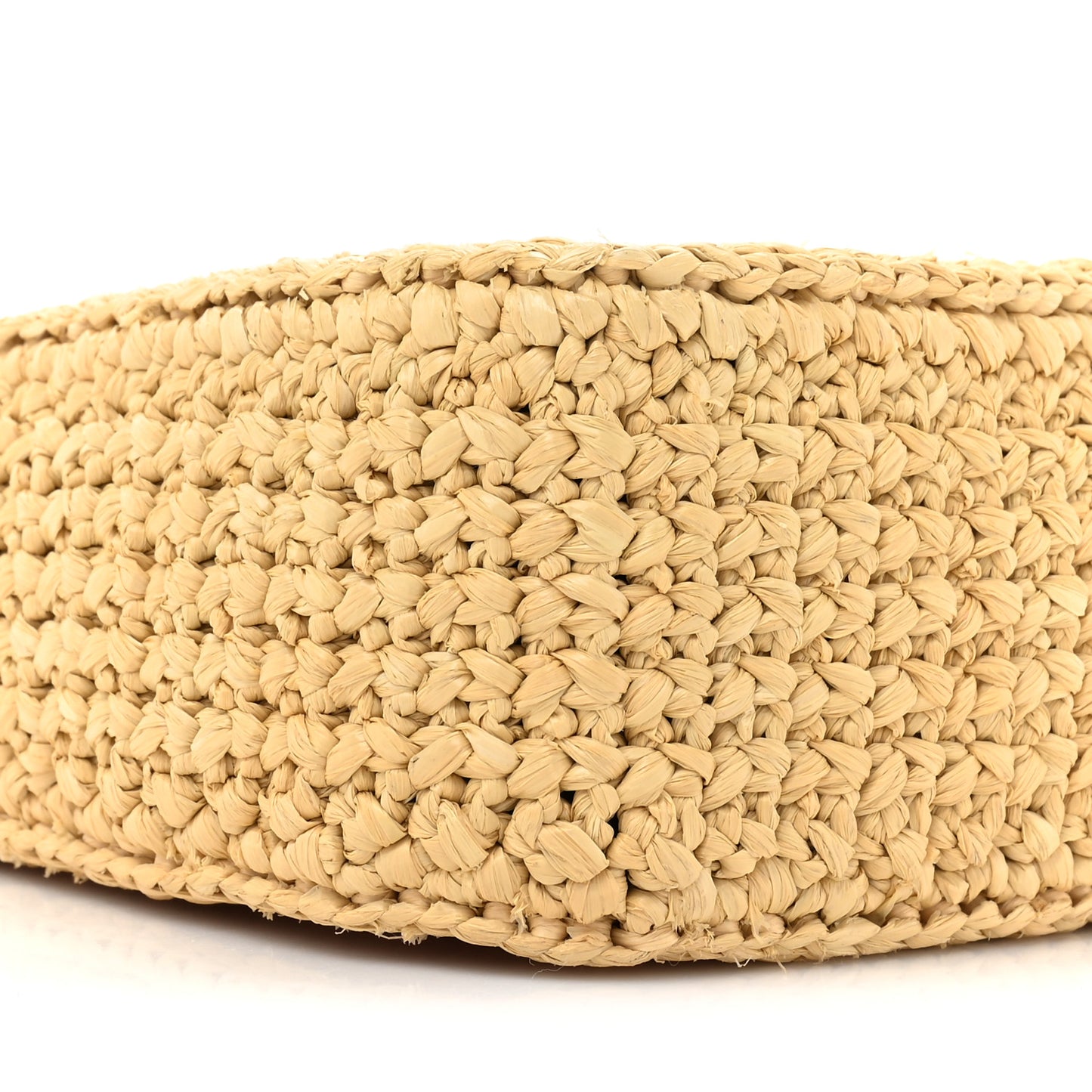Yarn Raffia Effect Crochet Striped Re-Edition 2005 Shoulder Bag Naturale Petalo