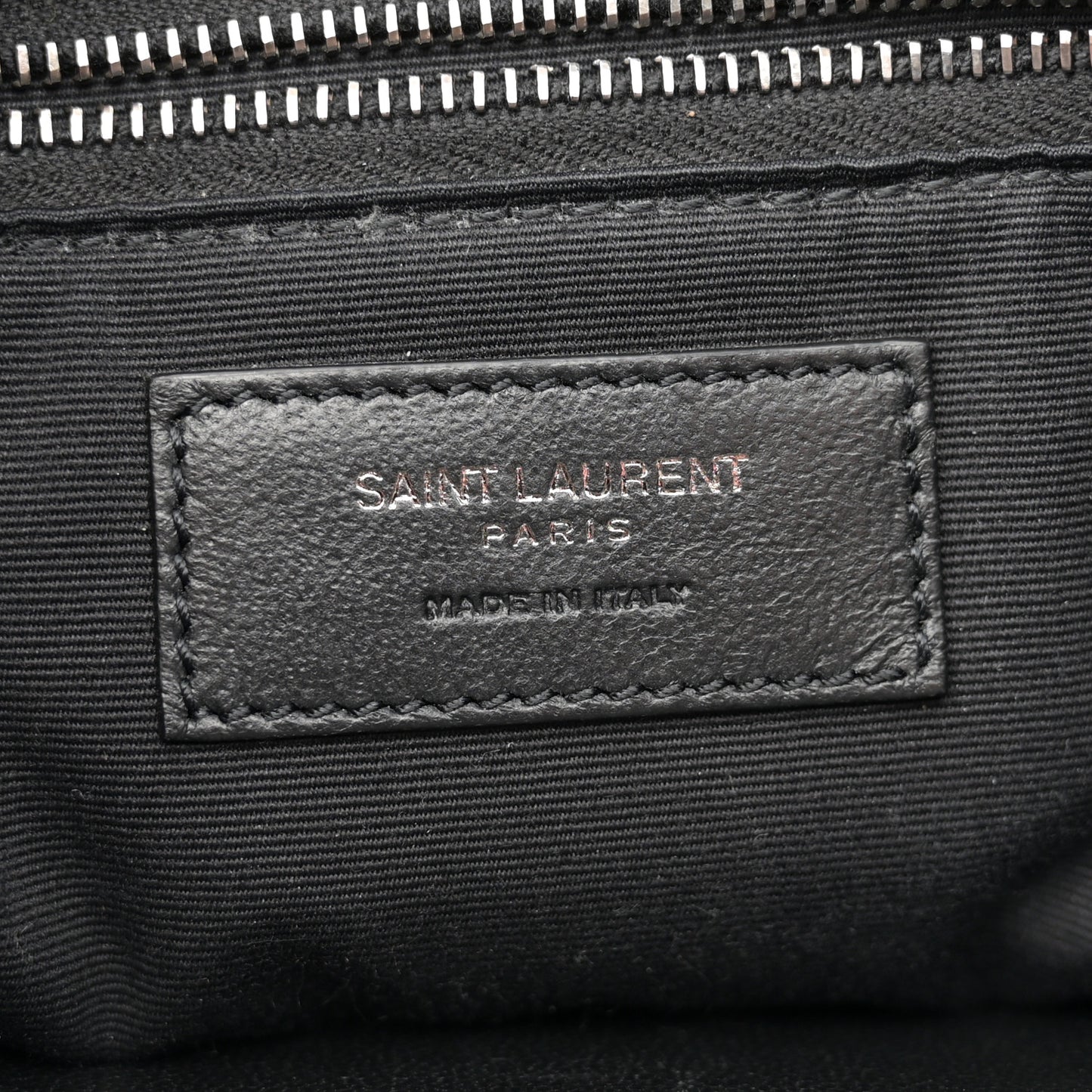 Crinkled Calfskin Matelasse Monogram Medium Niki Chain Satchel Black