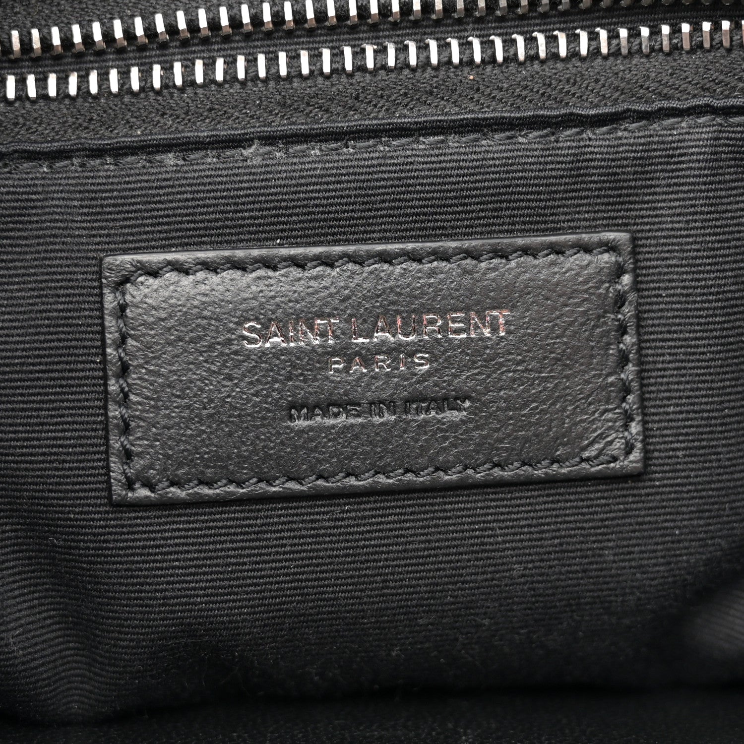 Saint Laurent Crinkled Calfskin Matelasse Monogram Medium Niki Chain Satchel Black 6 of 10