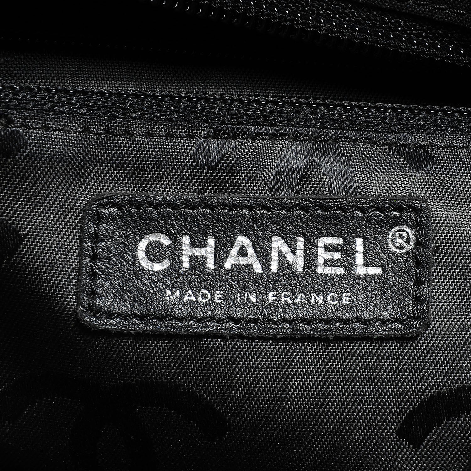 Chanel Calfskin Quilted Small Cambon Tote Beige Black 8 of 9