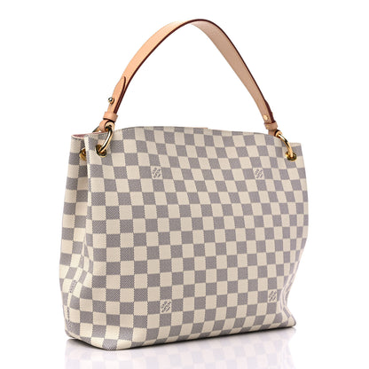 Louis Vuitton Damier Azur Graceful PM Rose Ballerine 3 of 11