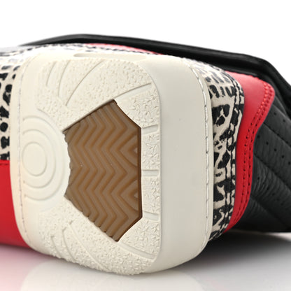 Alexander Wang Stingray Calfskin Perforated Sneaker Clutch Black Red White 11 of 12