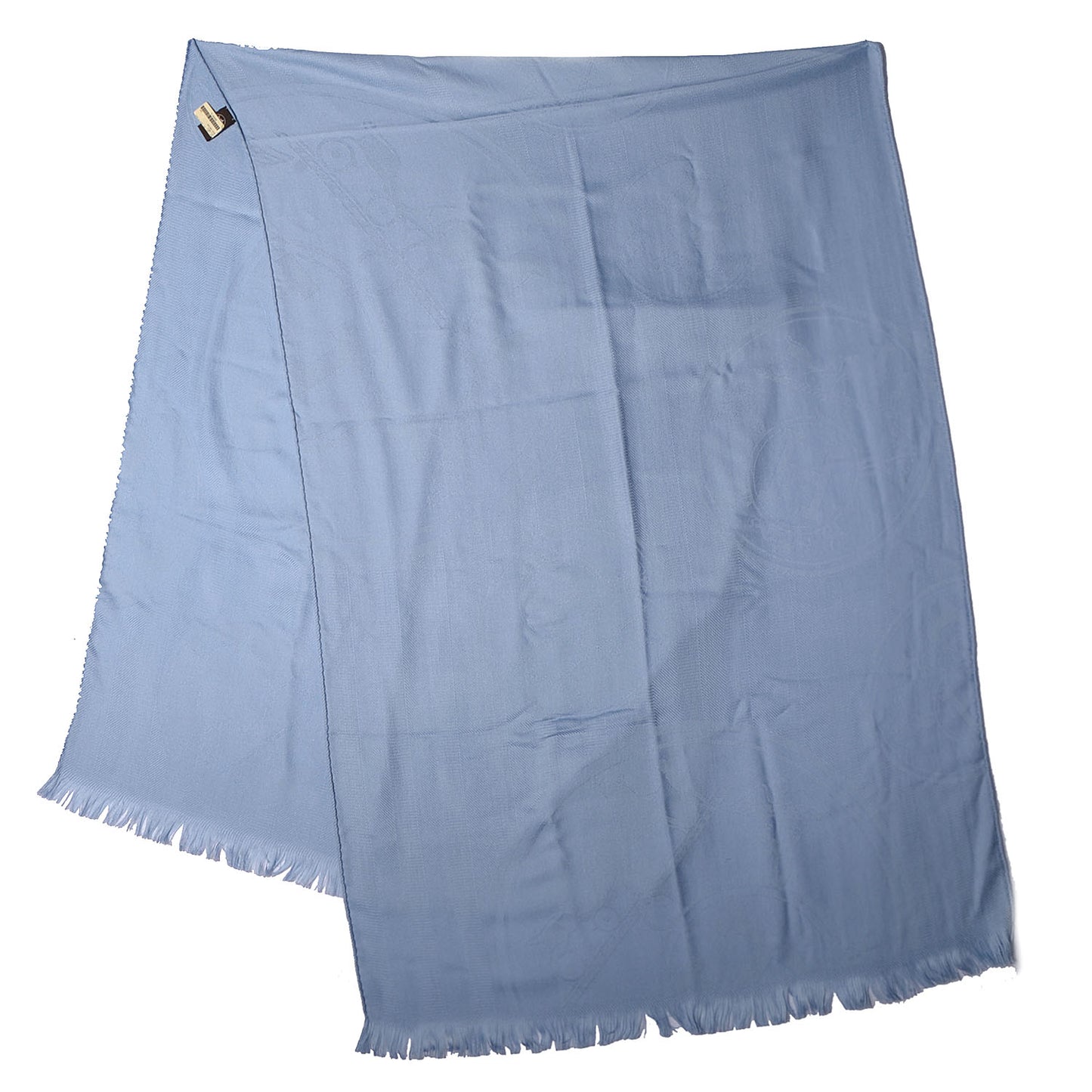 Cashmere Silk New Libris Stole Bleu Horizon
