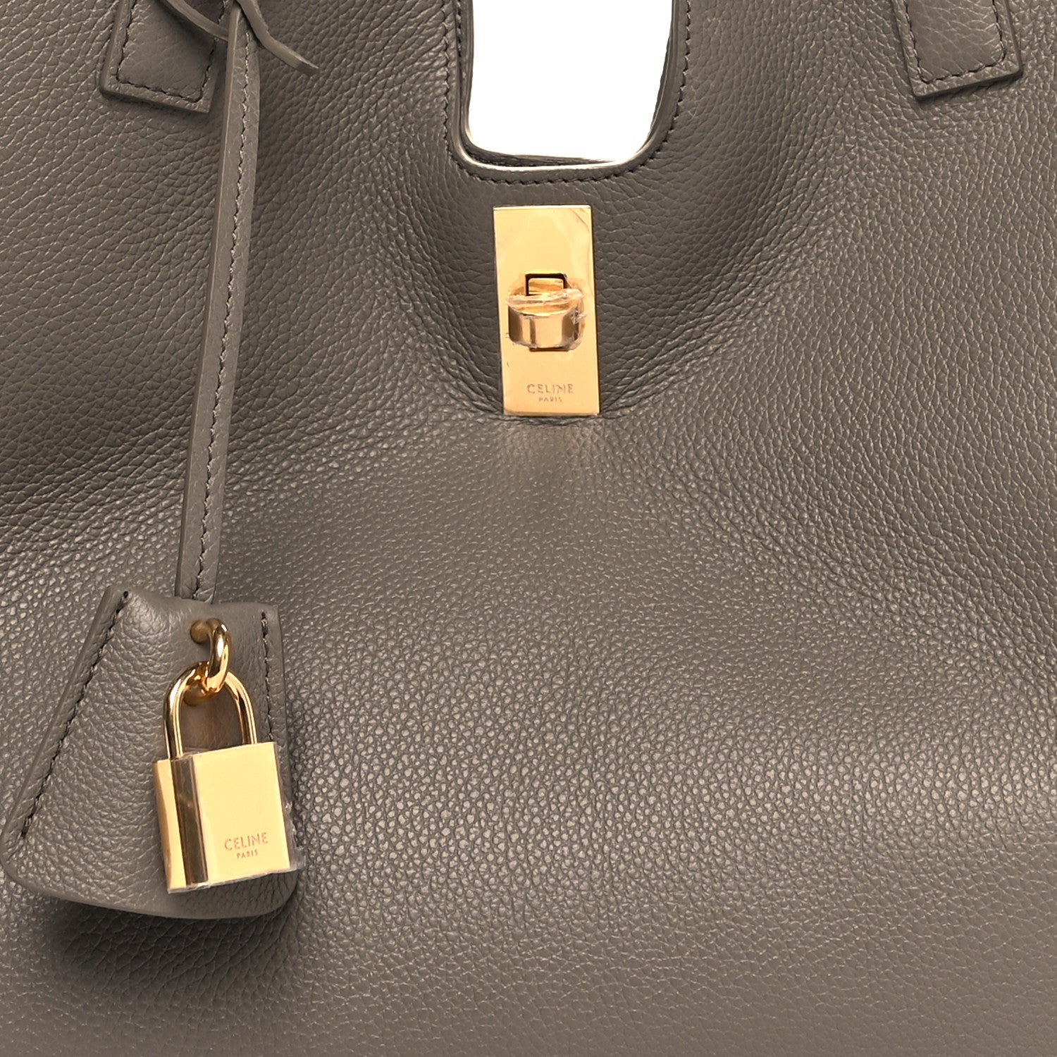 Celine Supple Grained Calfskin Cabas 16 Bag Pebble 7 of 9