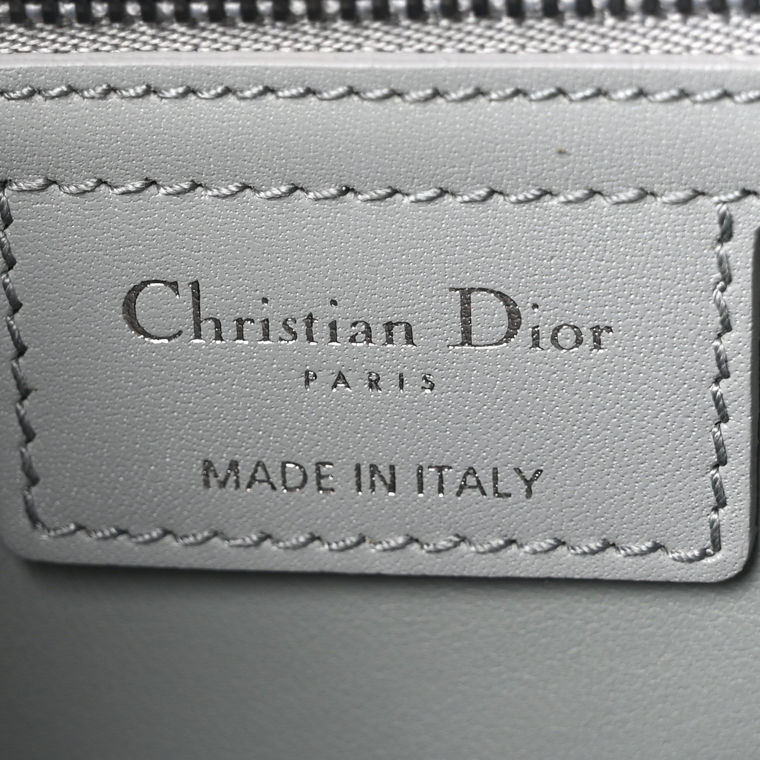 Christian Dior Calfskin Macrocannage Medium Caro Bag Iron Grey 6 of 10