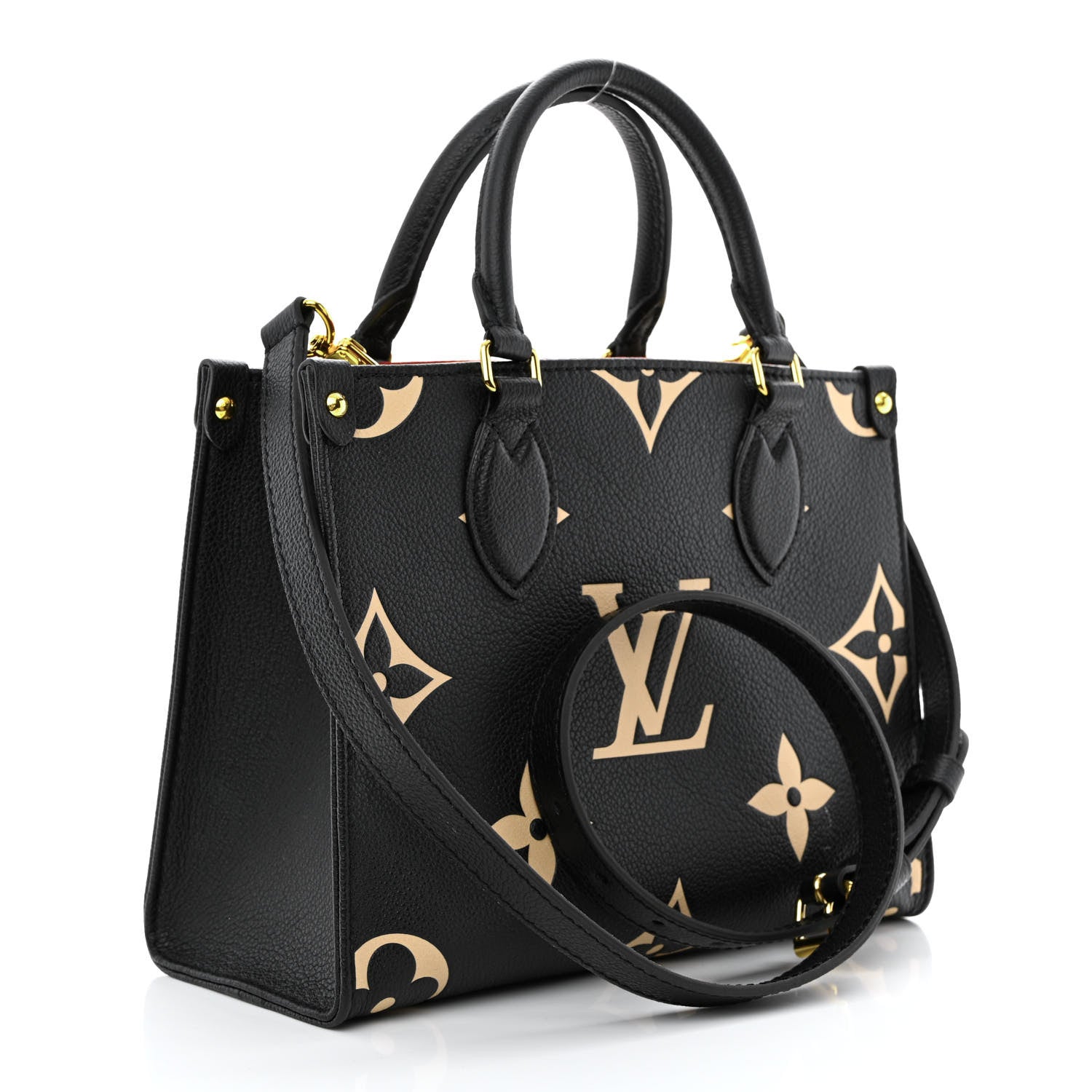 Louis Vuitton Empreinte Monogram Giant Onthego PM Black Beige 3 of 10