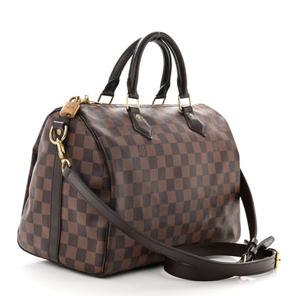 Louis Vuitton Damier Ebene Speedy Bandouliere 30 3 of 10