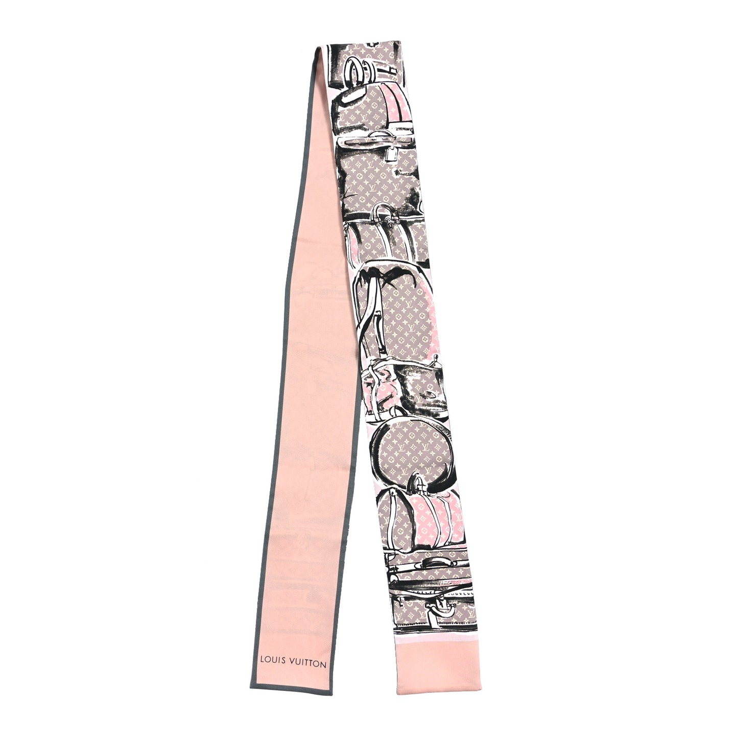 Silk Monogram Trunks Bandeau Rose Poudre