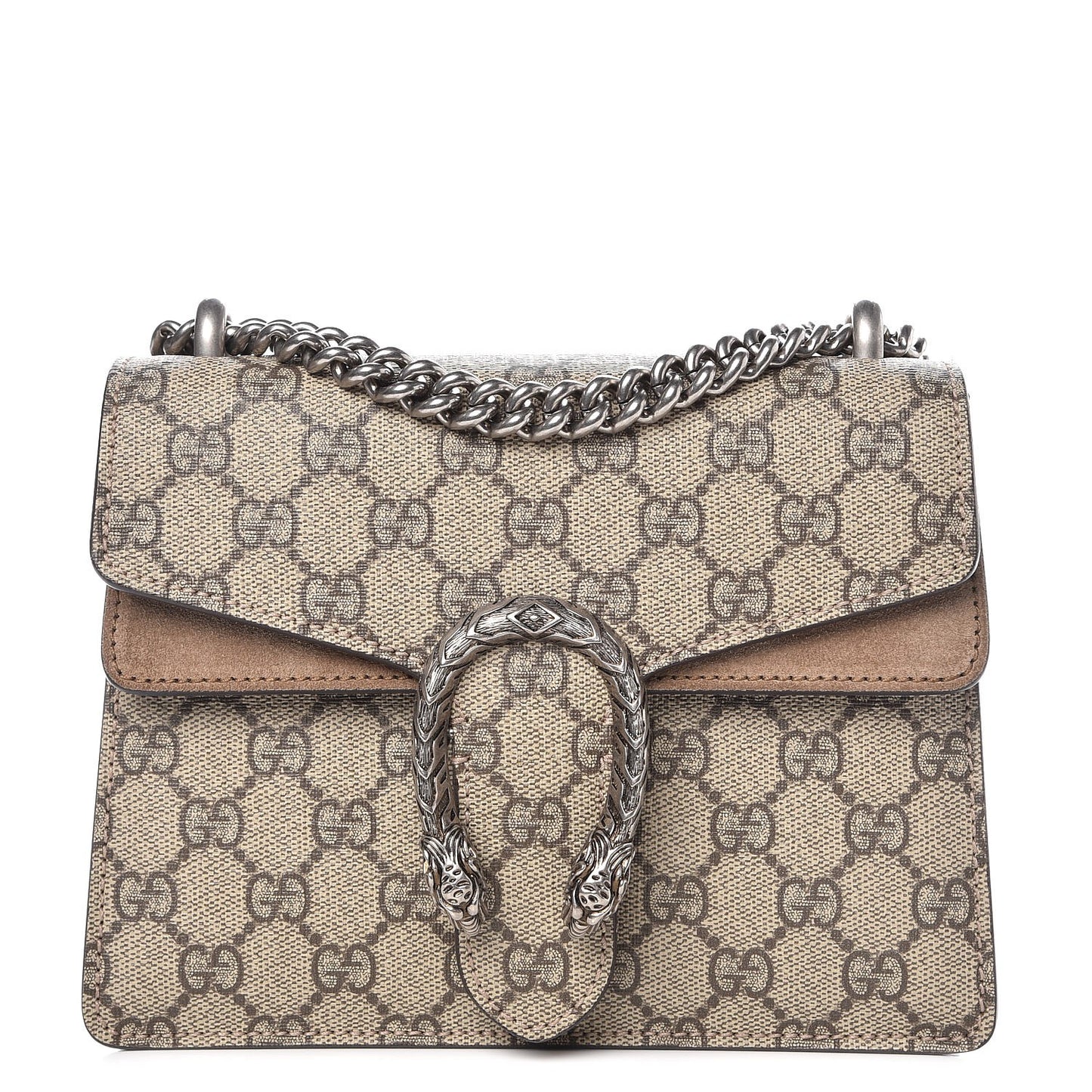 GG Supreme Monogram Mini Dionysus Shoulder Bag Taupe