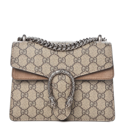 Gucci GG Supreme Monogram Mini Dionysus Shoulder Bag Taupe 1 of 8