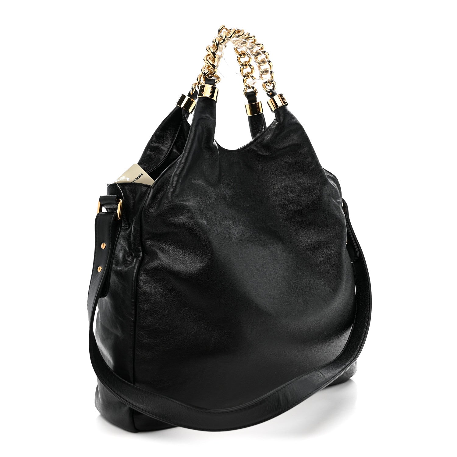 Chanel Glazed Calfskin Medium Rodeo Drive Tote Black 3 of 10